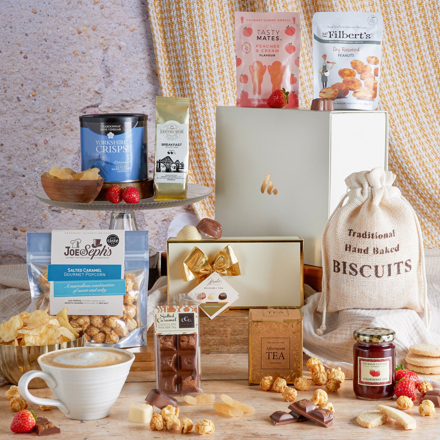 Main image of The Joyful Delights Hamper, a luxury gift hamper from hampers.com UK