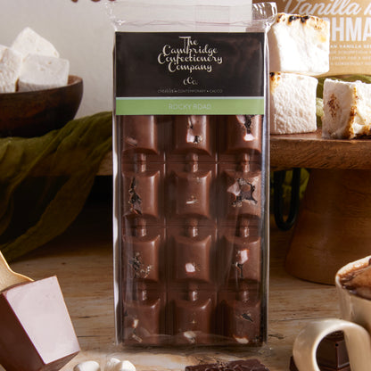 Close up of products in Decadent Hot Chocolate Hamper, a luxury gift hamper from hampers.com UK