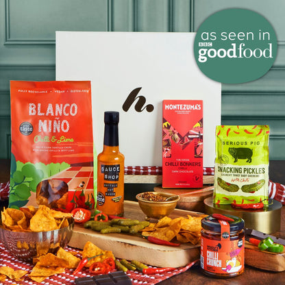 Main image of 'Hot Stuff' Chilli Lover's Gift Box, a luxury gift hamper from hampers.com UK