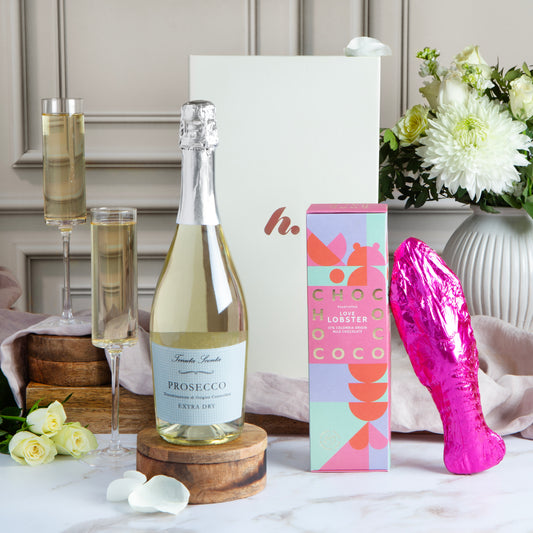 Main image of 'You're my Lobster' Prosecco & Chocolates Hamper, a luxury gift hamper from hampers.com UK