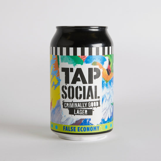 330ml 'False Economy' Criminally Good Lager by Tap Social