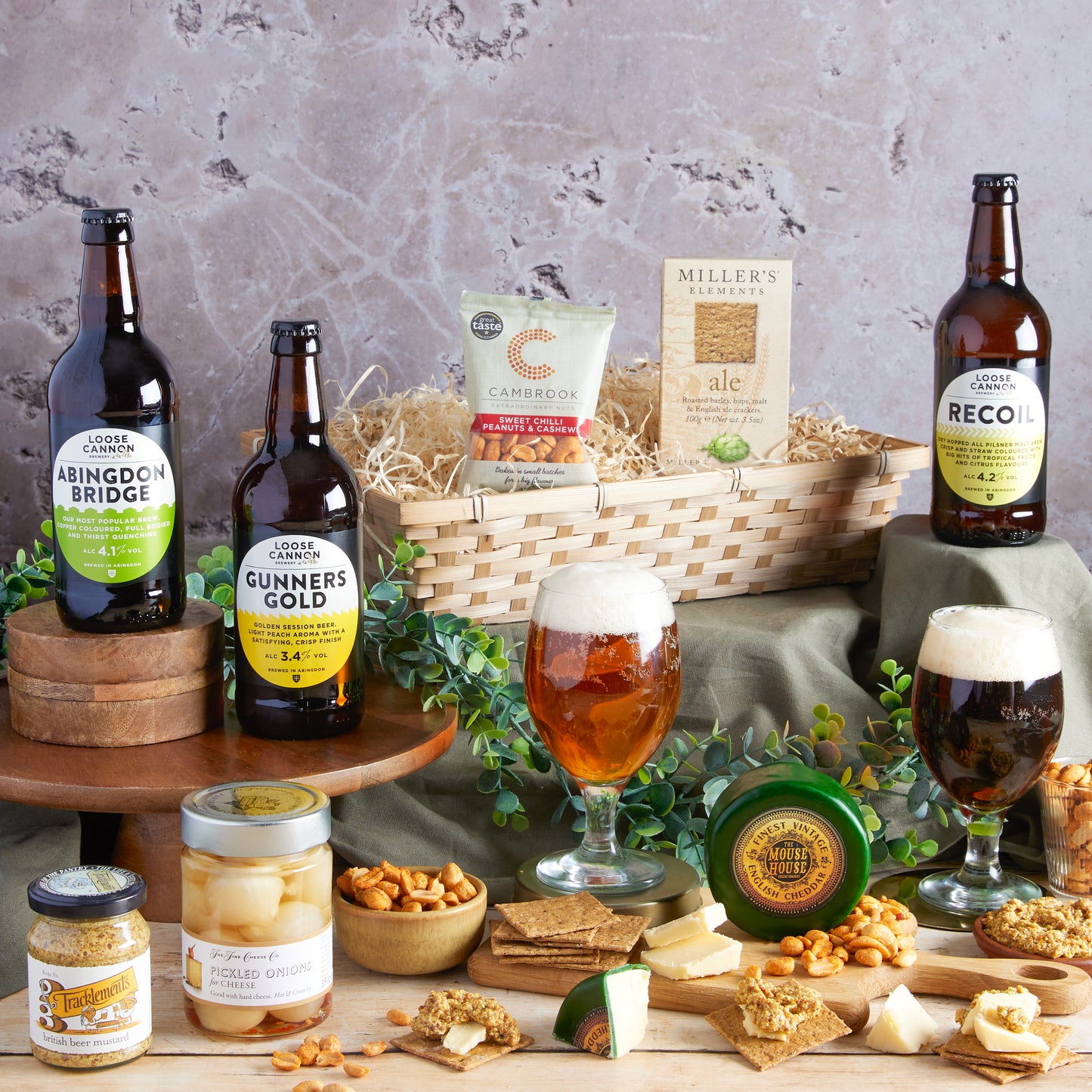 Main image of Real Ale & Cheese Hamper For Him, a luxury gift hamper at hampers.com