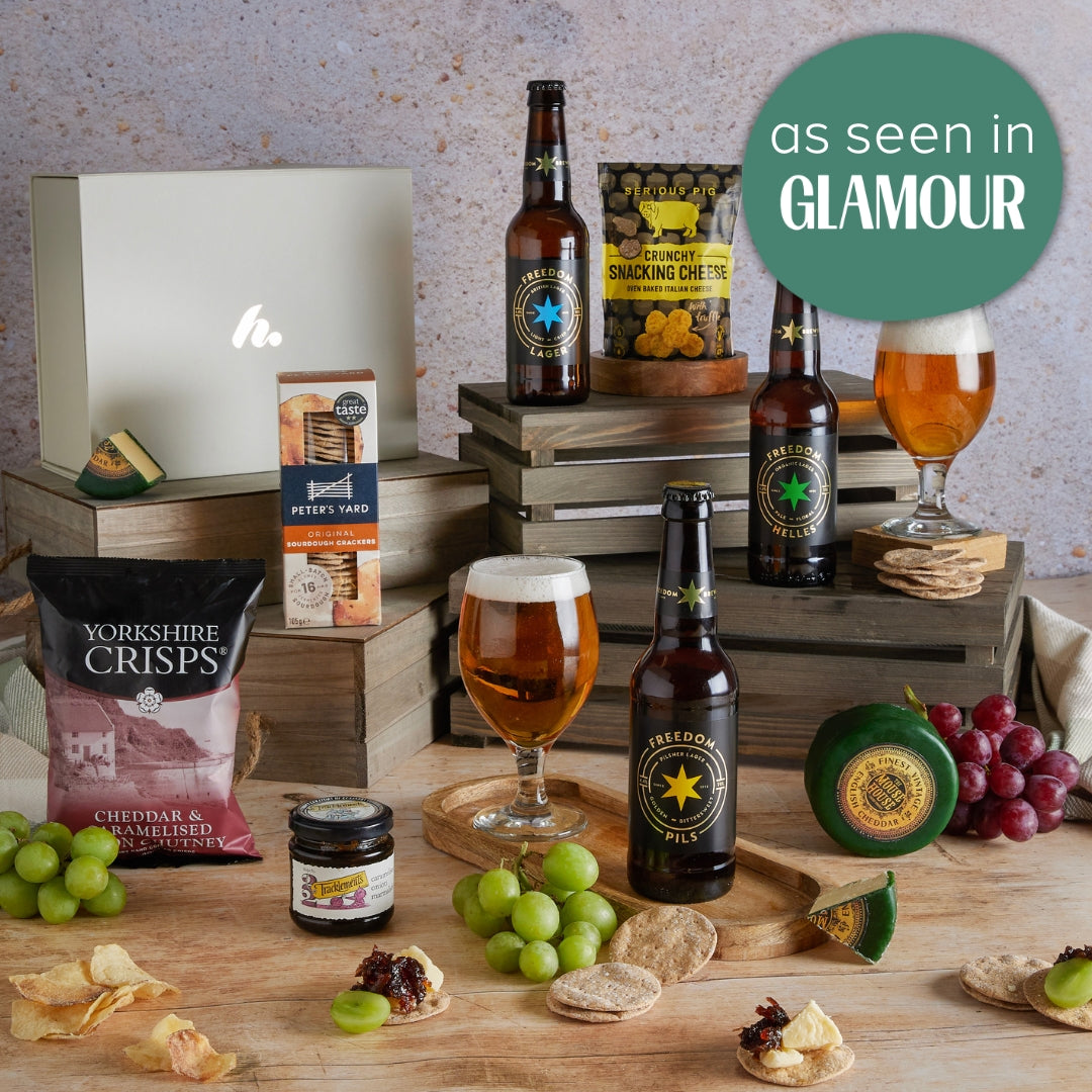 Main image of The Craft Beer & Cheese Hamper, a luxury gift hamper from hampers.com UK