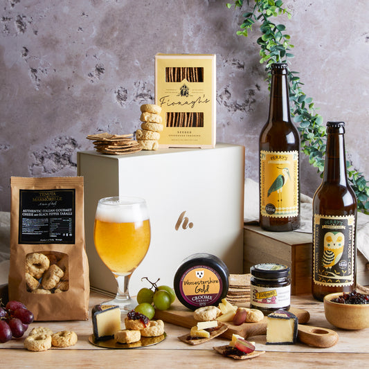 Main image of Artisan Cider & Cheese Hamper, a luxury gift hamper from hampers.com UK