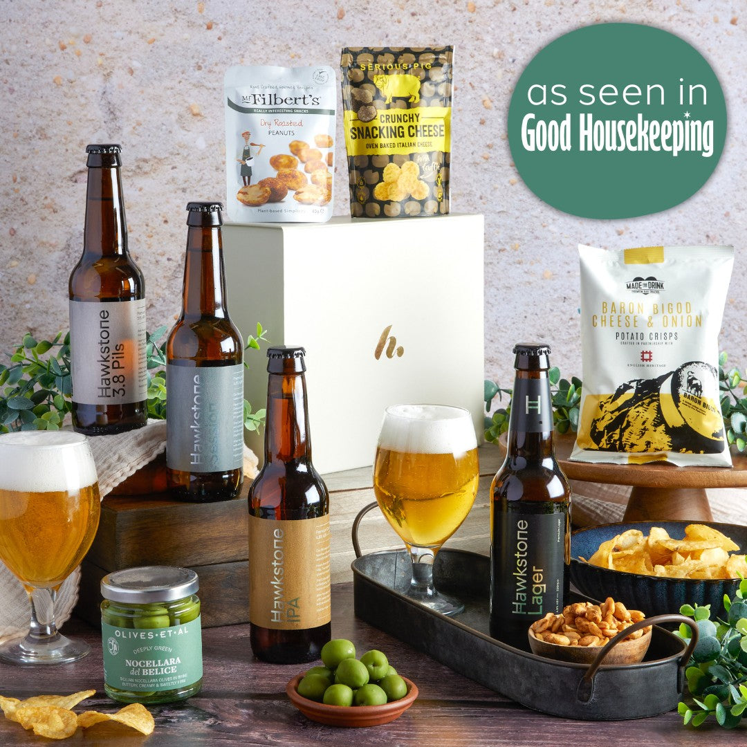 Main image of Hawkstone Luxury Beer Hamper, a luxury gift hamper from hampers.com UK