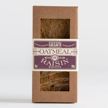 180g Oatmeal & Raisin Biscuits by Lottie Shaws