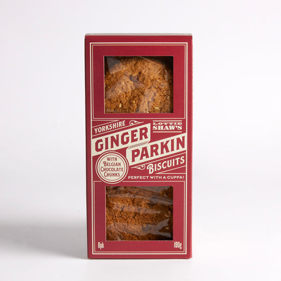 180g Yorkshire Ginger Parkin & Chocolate Biscuits by Lottie Shaw's