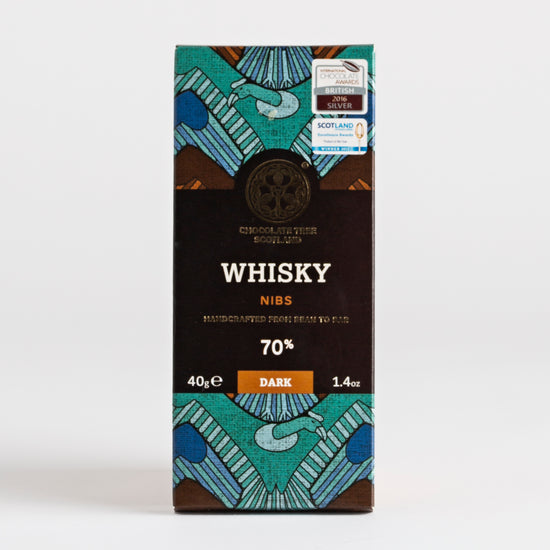 40g Whisky Nibs Bean to Bar Dark Chocolate