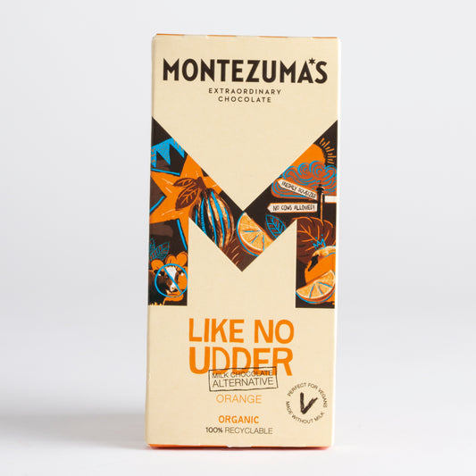 90g Montezuma's Like No Udder Milk Chocolate with Orange