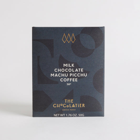 50g Machu Picchu Coffee Milk Chocolate Bar by The Chocolatier