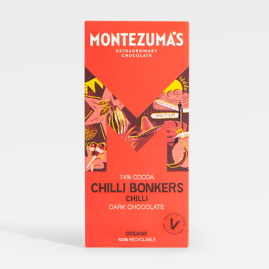 90g 'Chilli Bonkers' Dark Chocolate with Chilli by Montezuma's