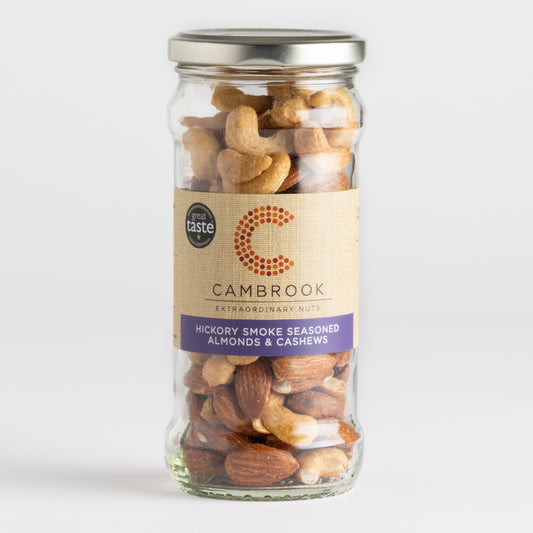 180g Hickory Smoke Seasoned Almonds & Cashews Jar