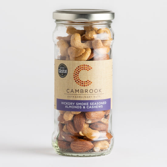 180g Hickory Smoke Seasoned Almonds & Cashews Jar