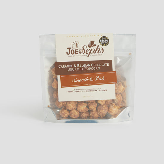 30g Joe & Sephs Caramel & Belgium Chocolate Popcorn