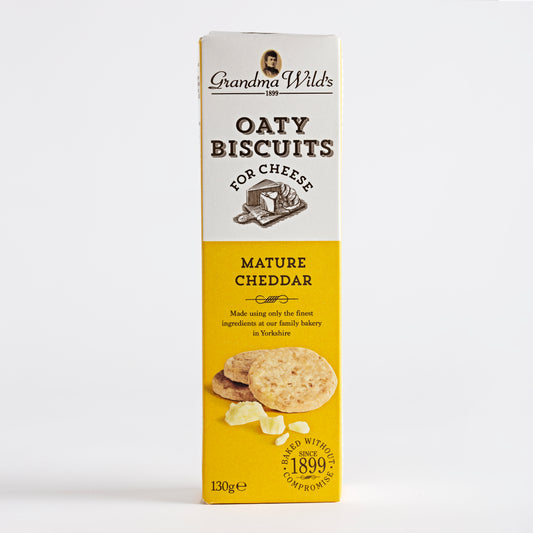 130g Mature Cheddar Oaty Biscuits by Grandma Wilds