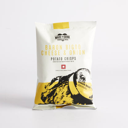 40g Baron Bigod Cheese and Onion Crisps by Made for Drink