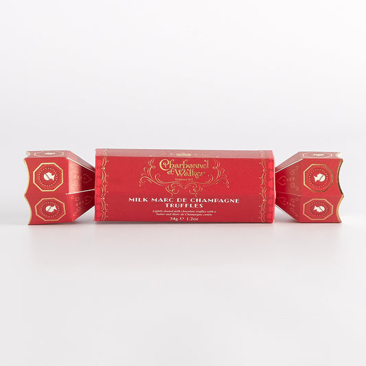 34g Milk Marc de Champagne Truffles Cracker by Charbonnel et Walker