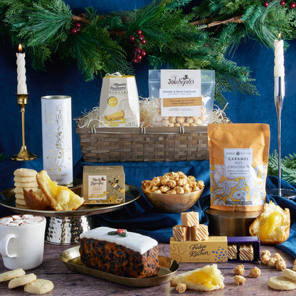 Main image of The White Christmas Hamper, a luxury Christmas gift hamper at hampers.com UK