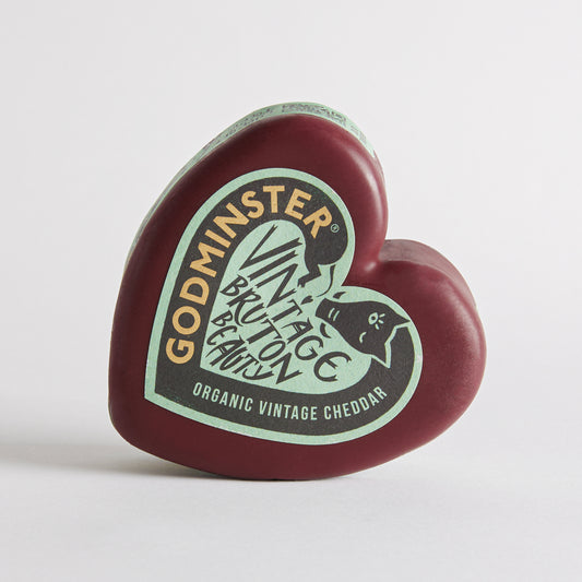 200g Vintage Organic Cheddar Heart by Godminster