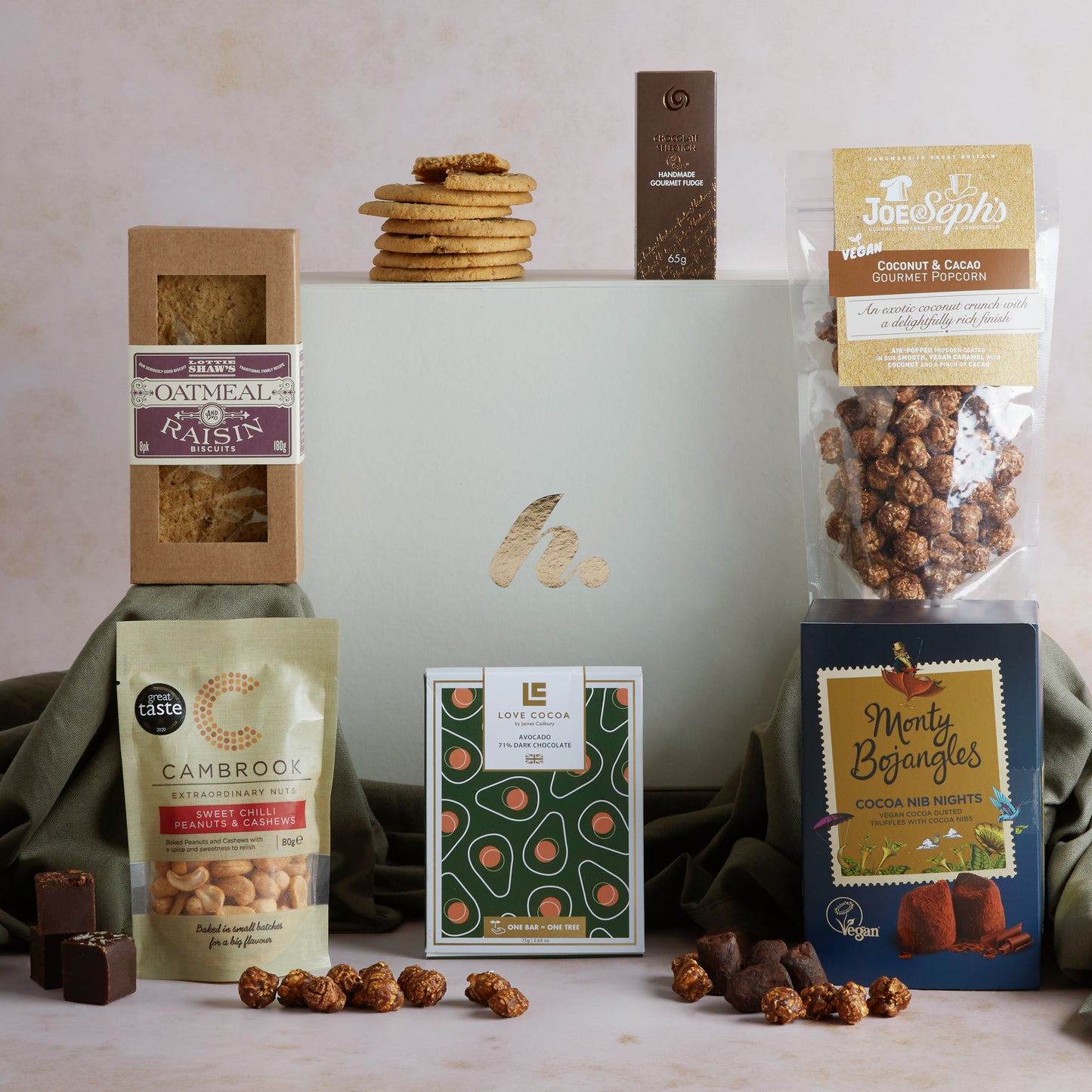 Main image of The Vegan Indulgence Hamper, a luxury gift hamper from hampers.com UK