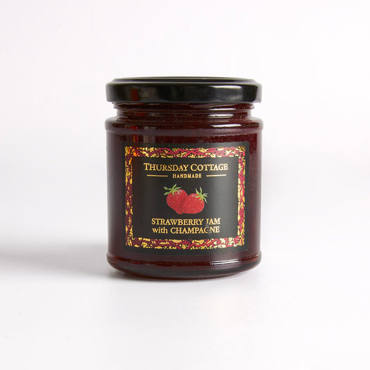 210g Strawberry Jam with Champagne by Thursday Cottage