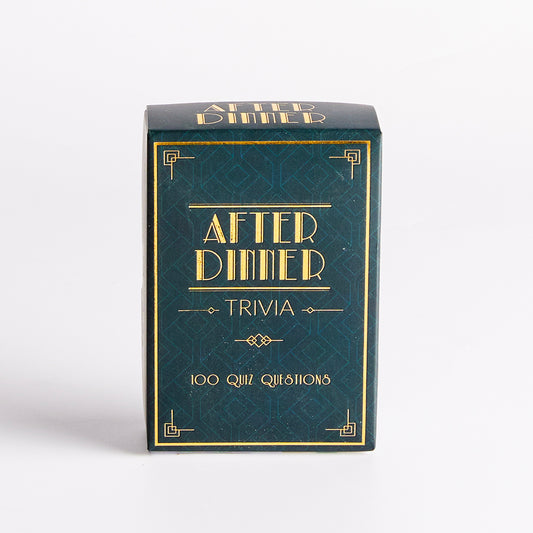 Image of After-Dinner Trivia Card Game by Gift Republic, part of luxury gift hampers from hampers.com UK