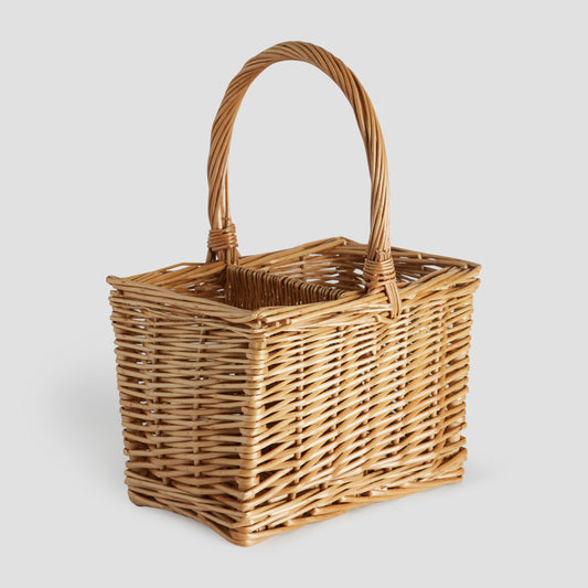 Two Bottle Wicker Wine Carrier