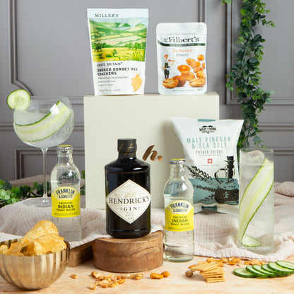 Main image of The Classic Gin and Tonic Hamper, a luxury gift hamper from hampers.com UK