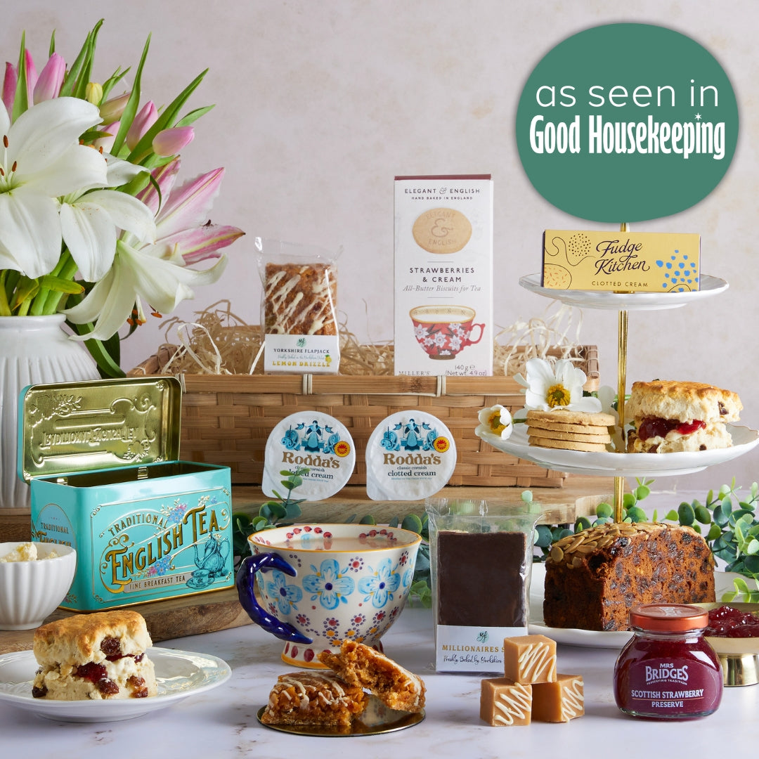 Main image of Luxury Cream Tea Gift Hamper, a luxury gift hamper from hampers.com UK