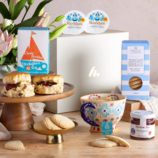 Main image of British Cream Tea Hamper, a luxury gift hamper from hampers.com UK