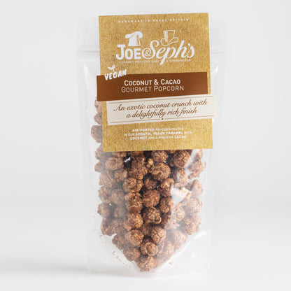 80g Joe & Sephs Vegan Coconut and Cacao Popcorn