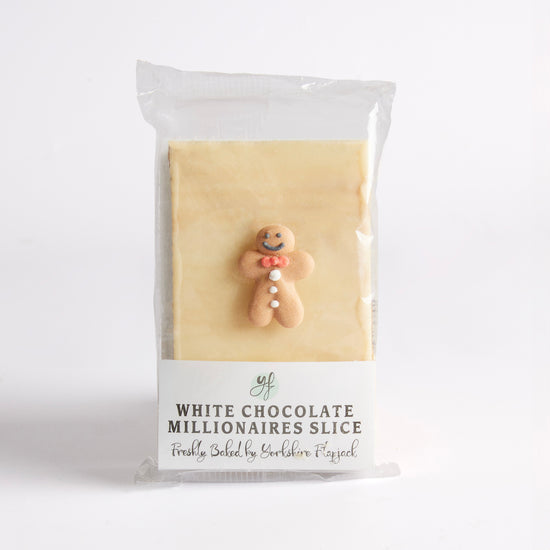 85g Gingerbread Man Caramelised Biscuit Millionaires Shortbread by Yorkshire Flapjack