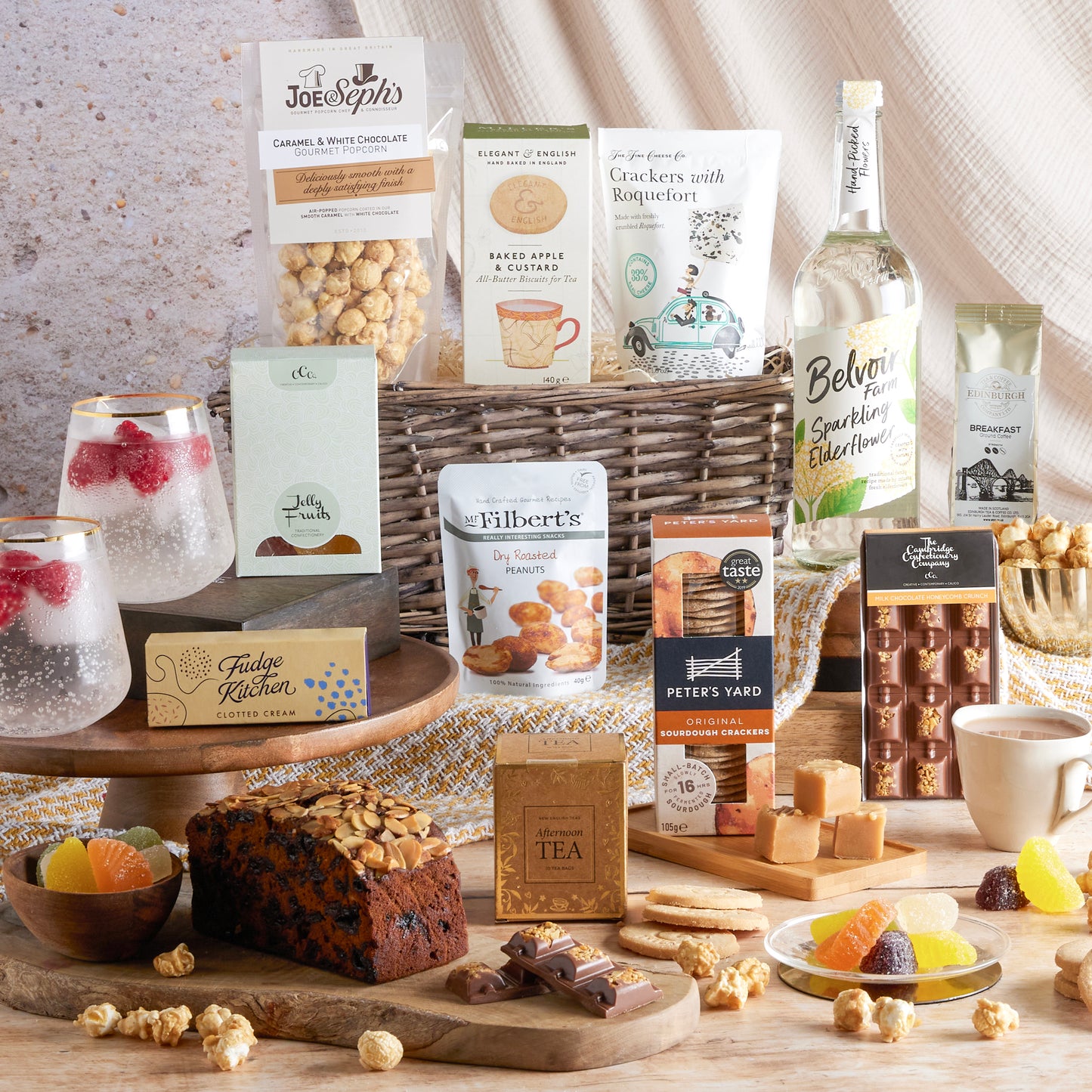 Main image of Classic Alcohol Free Hamper, a luxury gift hamper from hampers.com UK