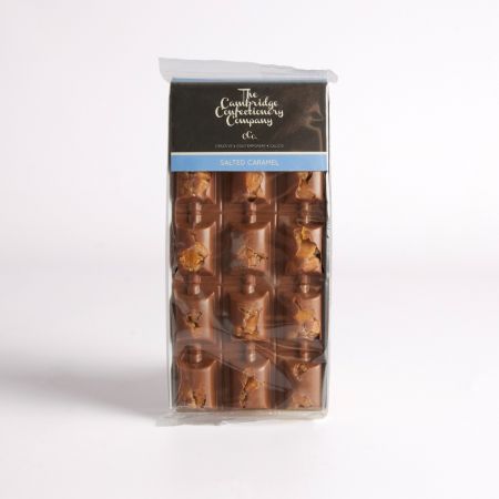 38g The CCC Mini Salted Caramel Bar, part of luxury gift hampers at hampers.com