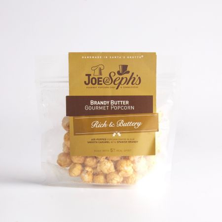 Image of 70g Candy Cane Gourmet Popcorn by Joe & Seph's, part of luxury gift hampers from hampers.com UK