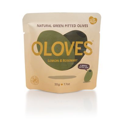 Oloves Green Olives with Lemon and Rosemary 30g