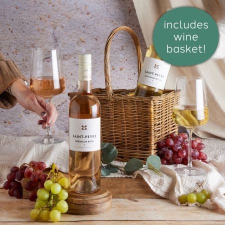 Main image of White & Rosé Wine Duo, a luxury gift hamper at hampers.com