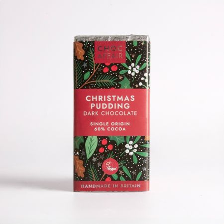 90g Choc Affair Christmas Pudding Chocolate Bar