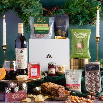 Main image of Luxury Festive Flavours Gift Box , a luxury Christmas gift hamper at hampers.com UK