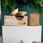 Close up of products in the Christmas Season Selection Gift Box, a luxury Christmas gift hamper at hampers.com UK