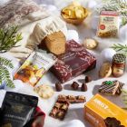 Close up of products in Festive Favourites Hamper, a luxury Christmas gift hamper at hampers.com UK