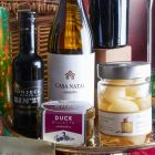 Close up of products in The Magnificent Christmas Hamper, a luxury Christmas gift hamper at hampers.com UK
