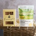 Close up of products in Luxury Cheeseboard Gift Hamper, a luxury gift hamper from hampers.com UK