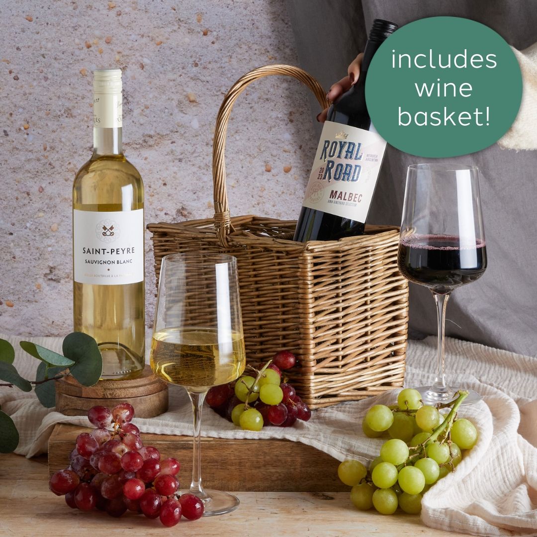 Main Best Of Both Wine Gift Box, a luxury gift hamper at hampers.com