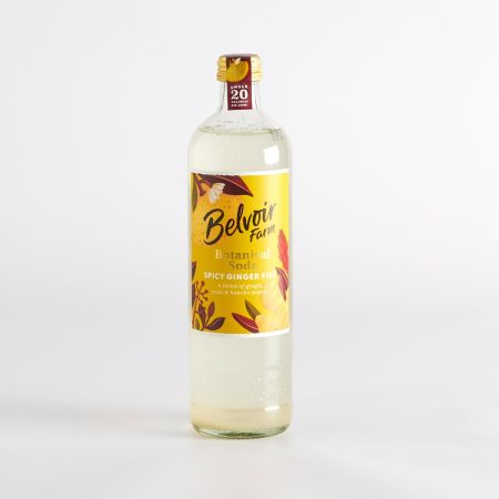 500ml Spicy Ginger Fizz Botanical Soda by Belvoir Farm