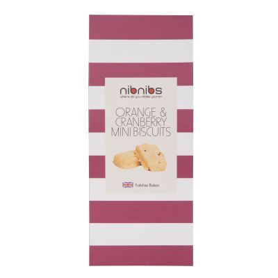 100g Nibnibs Orange and Cranberry Mini Biscuits