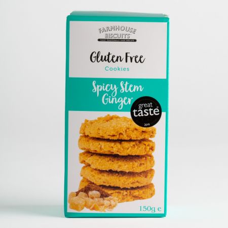 150g Farmhouse biscuits Gluten Free Spicy Stem Ginger