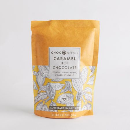 200g Caramel Milk Hot Chocolate by Choc Affair , part of luxury gift hampers at hampers.com