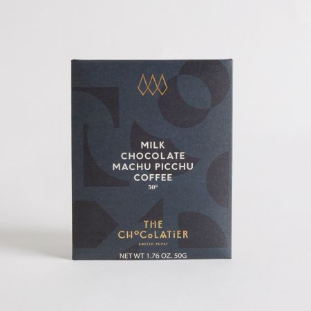 50g Machu Picchu Coffee Milk Chocolate Bar by The Chocolatier, part of luxury gift hampers at hampers.com UK