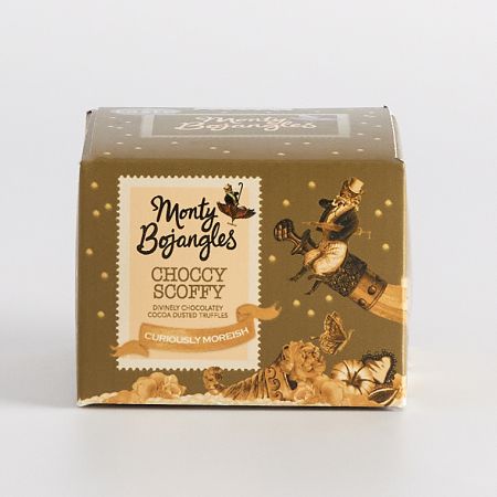 100g Choccy Scoffy Chocolate Truffles by Monty Bojangles, part of luxury gift hampers at hampers.com UK
